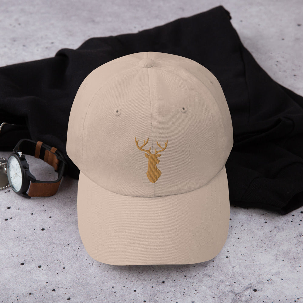 Deer Head Dad Hat - Custom Embroidery