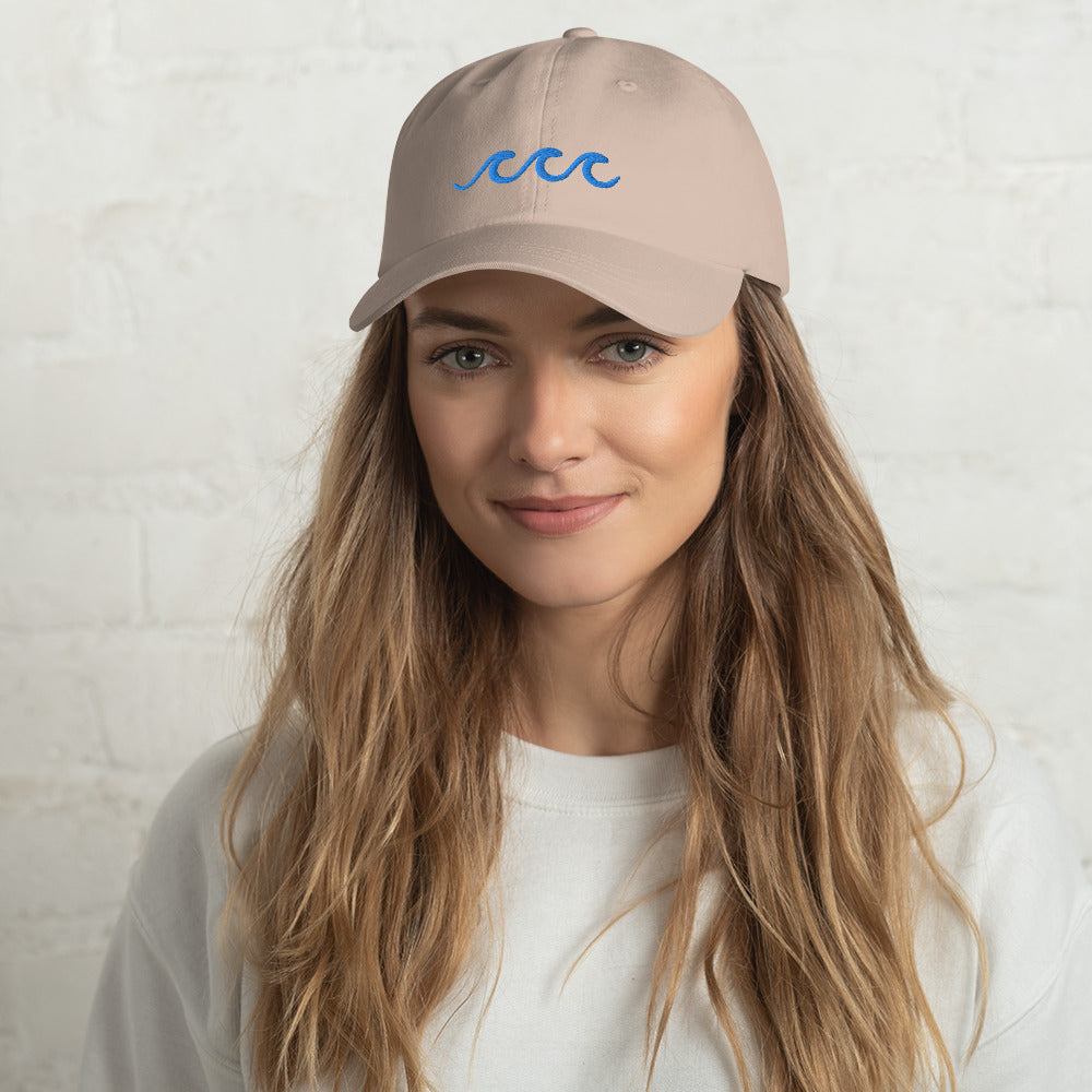 Ocean Waves Embroidered Dad Hat