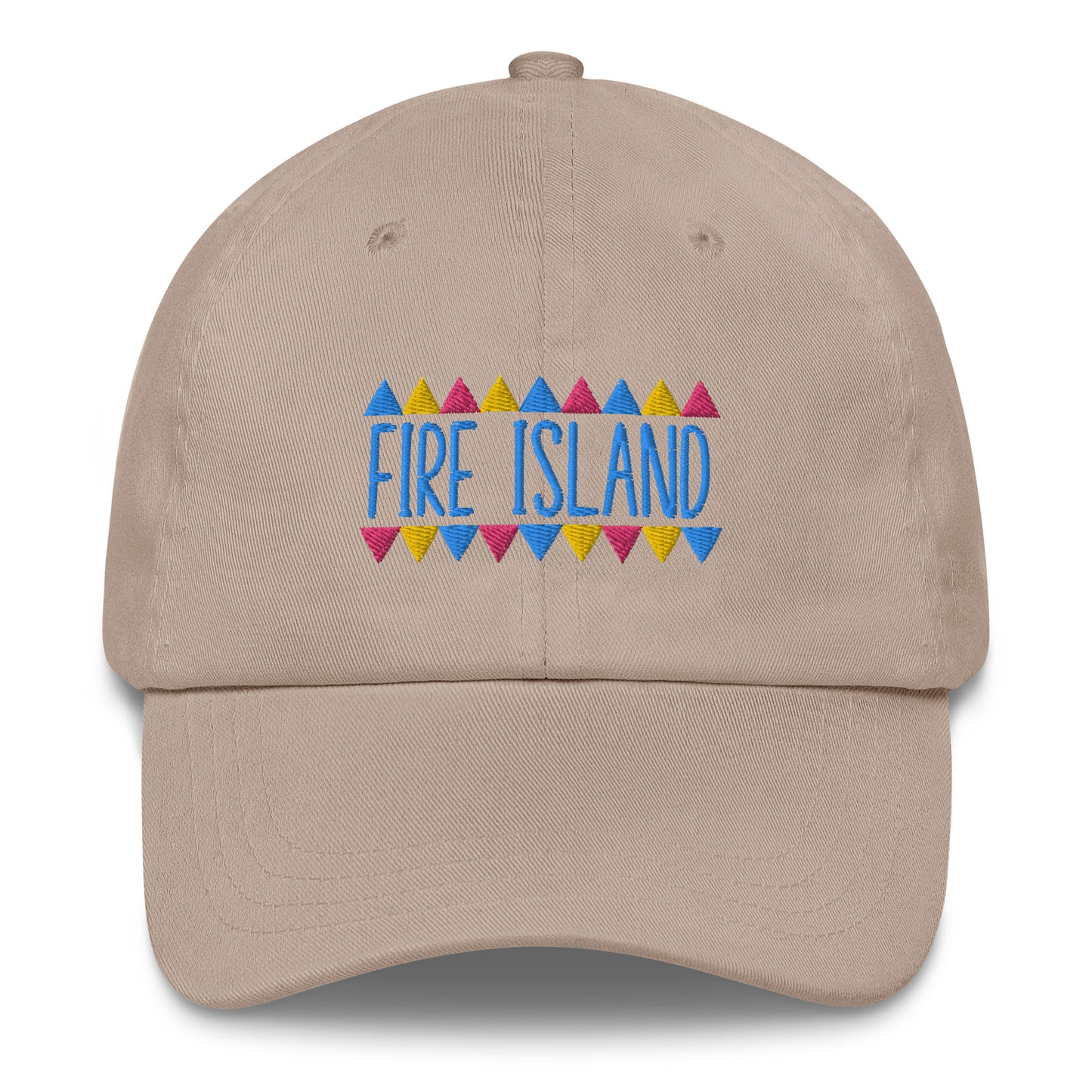 Fire Island Colorful Embroidered Dad hat