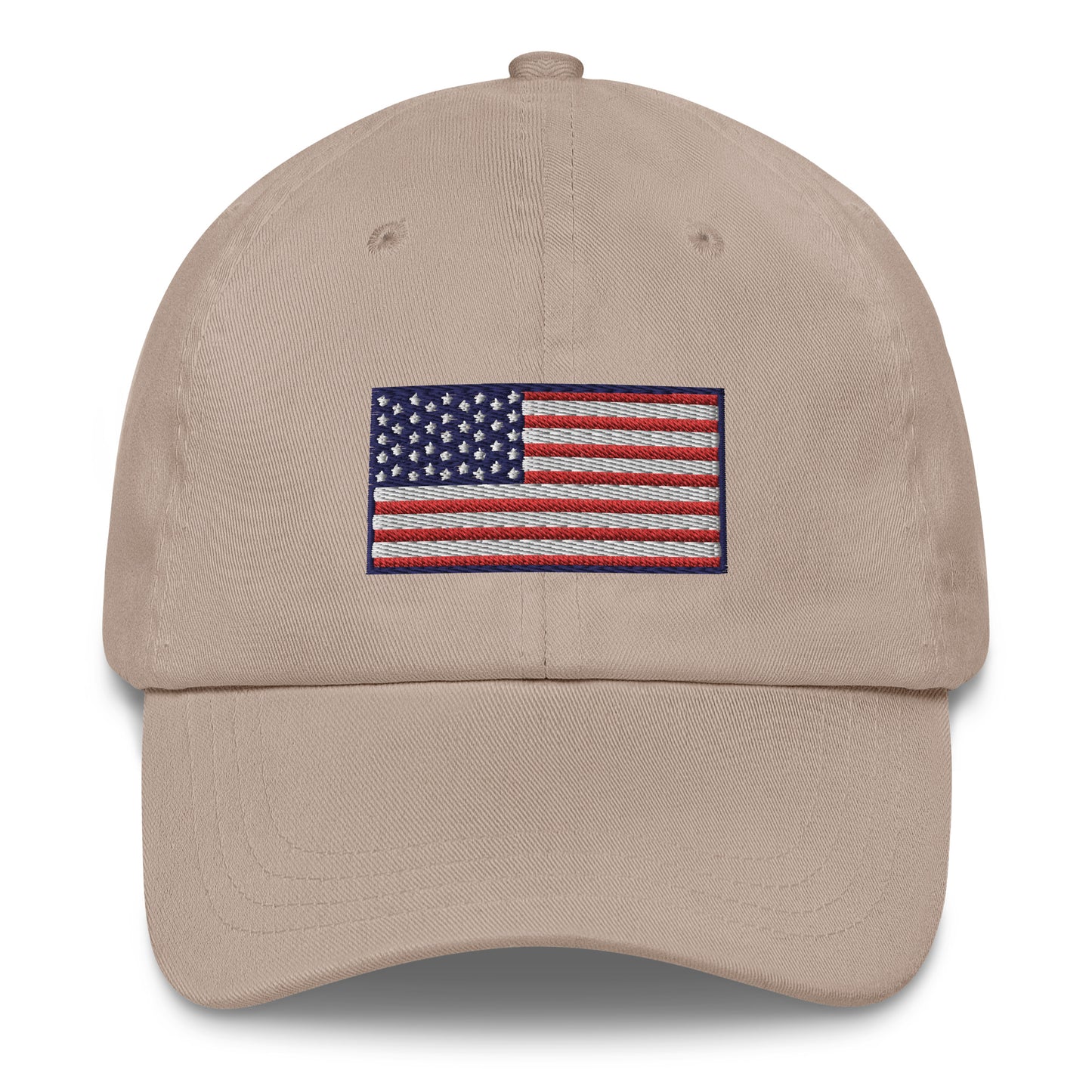 American Flag Embroidered Dad Hat