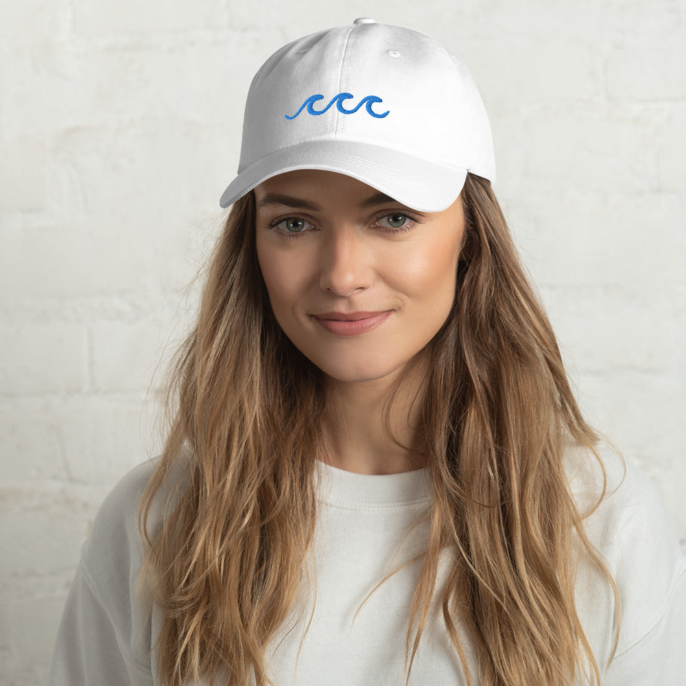 Ocean Waves Embroidered Dad Hat