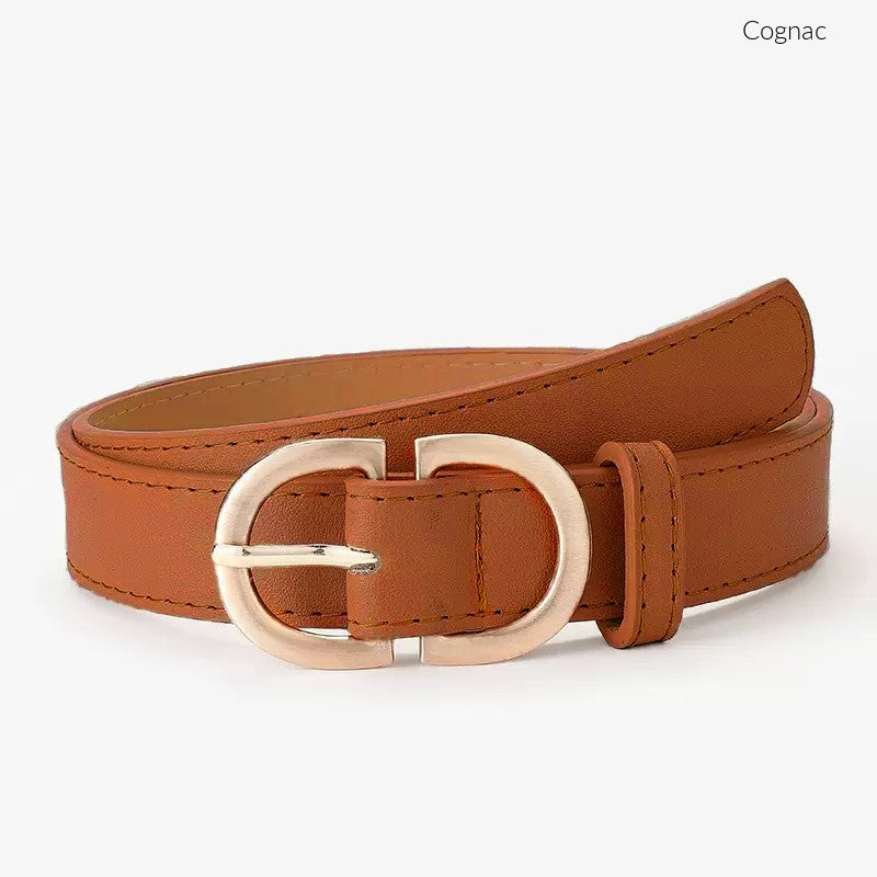 Vegan Leather D-Ring Belt