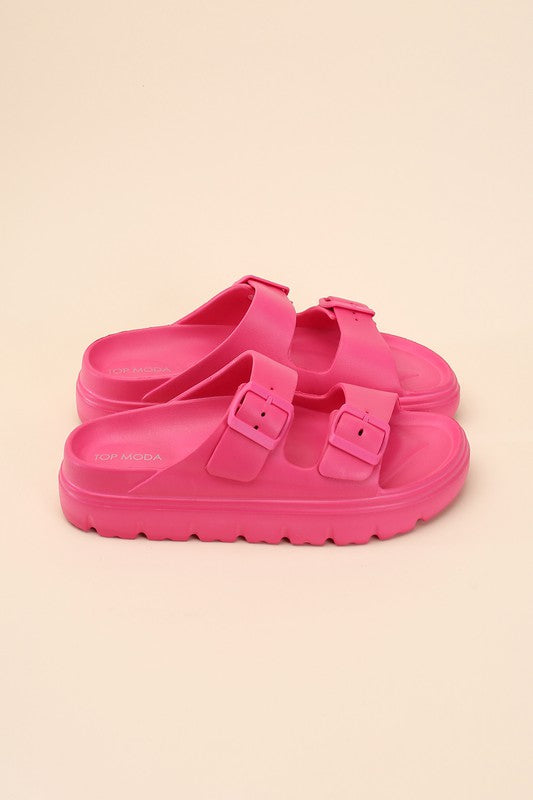 Buckle Strap Sandal Slides