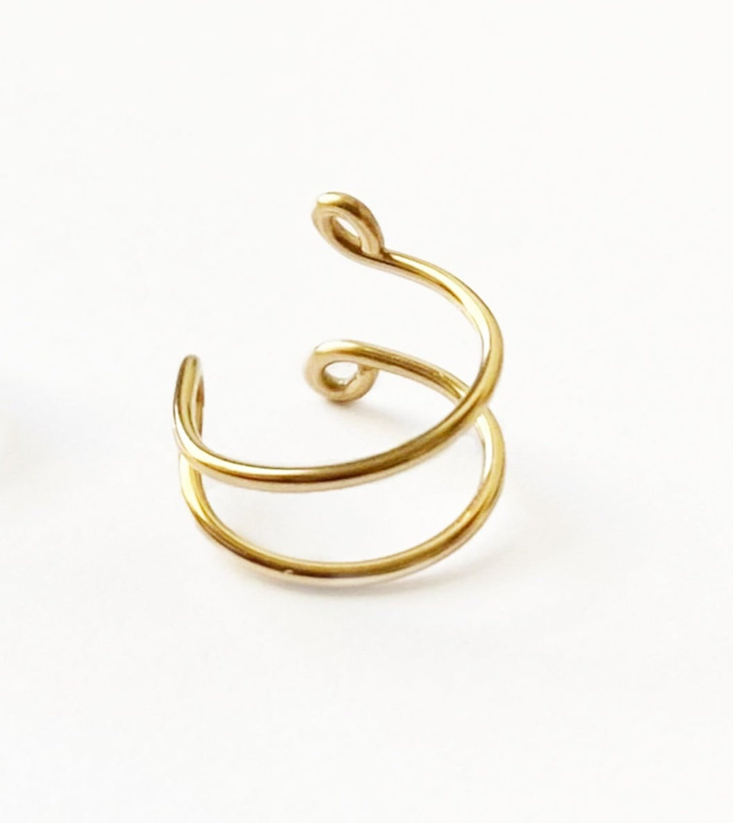 Double Hoop Conch Ear Cuff