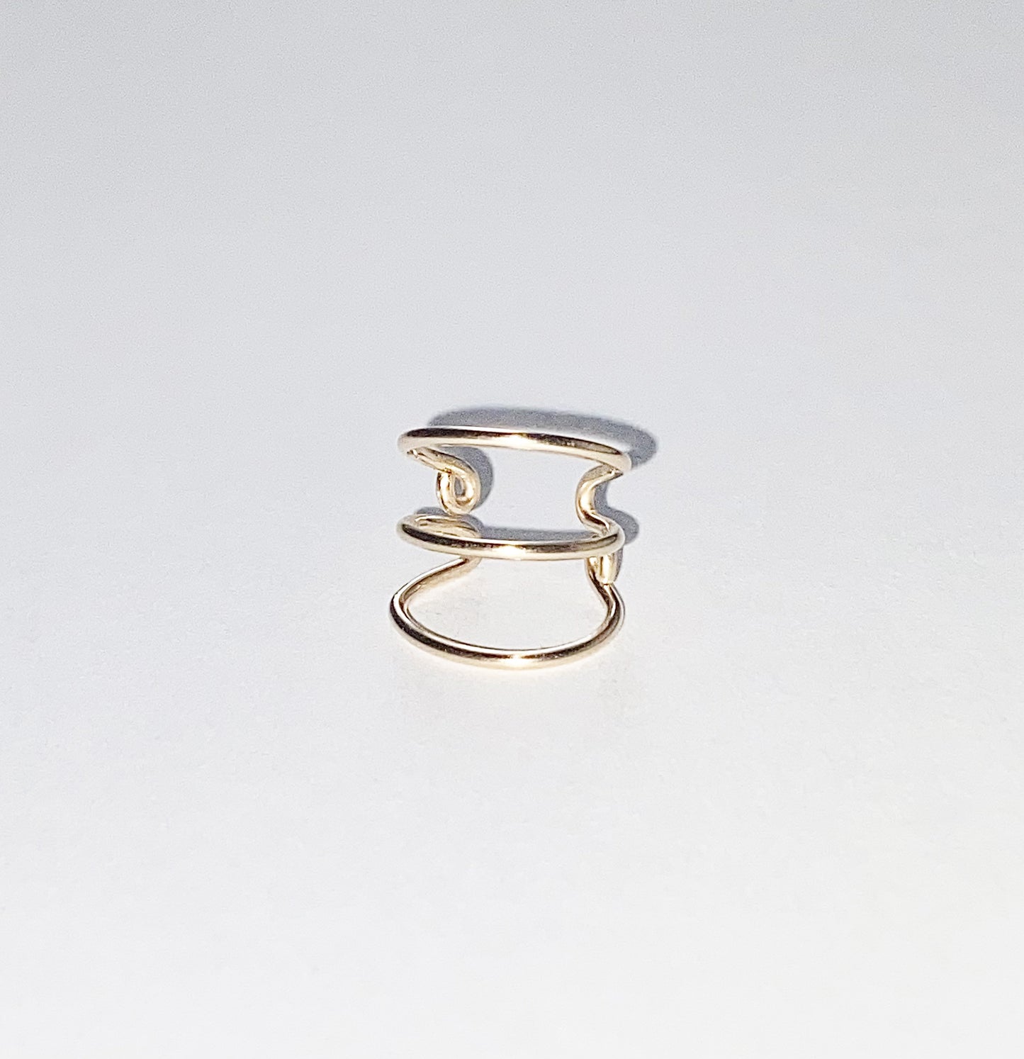 Thick Triple Hoop Ear Cuff