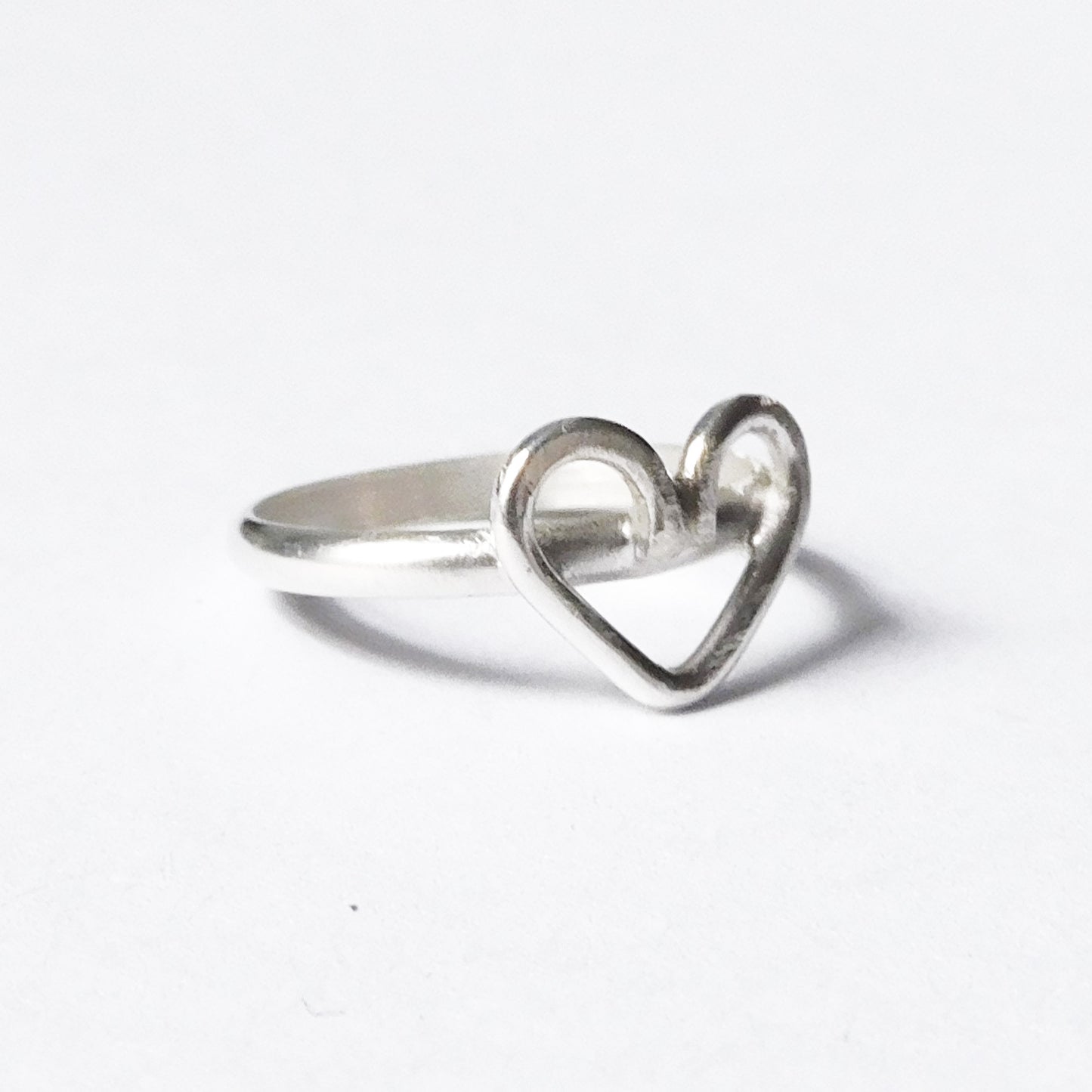 Chunky Sterling Silver Heart Ring