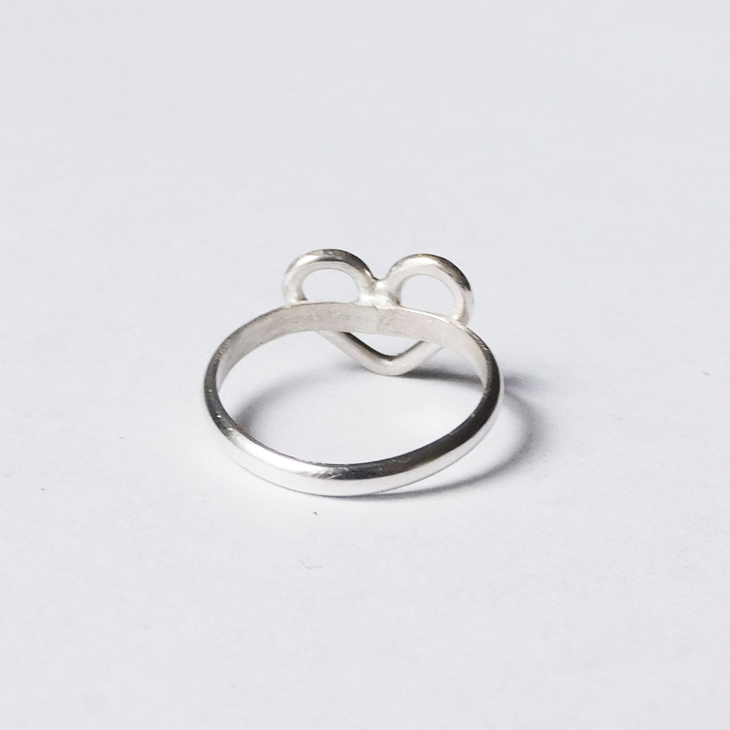 Chunky Sterling Silver Heart Ring