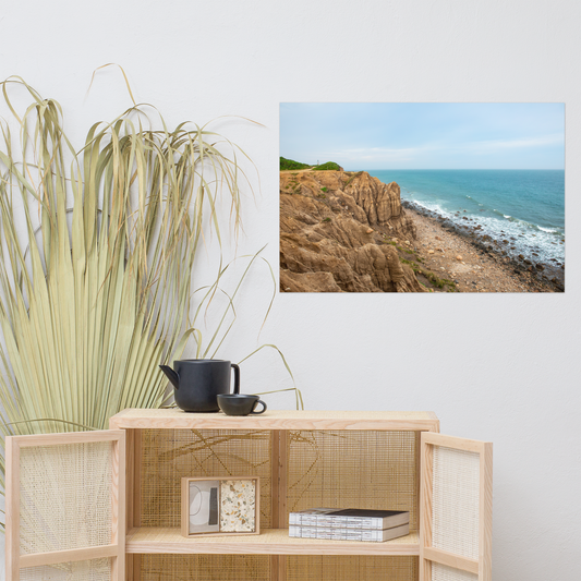 Montauk Bluff - Beach Photo Paper Poster