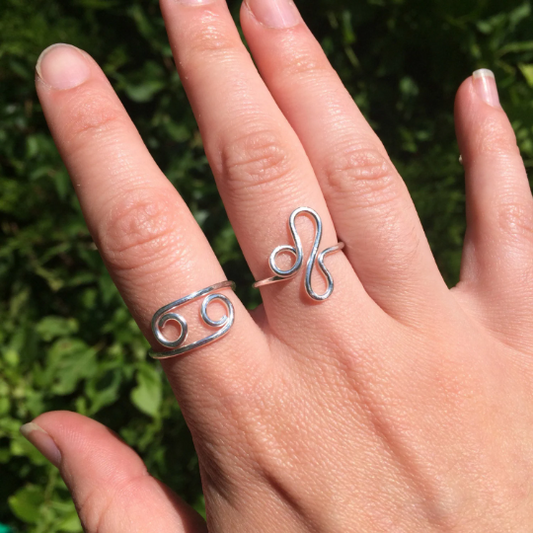 Custom Zodiac Sign Ring in Sterling Silver