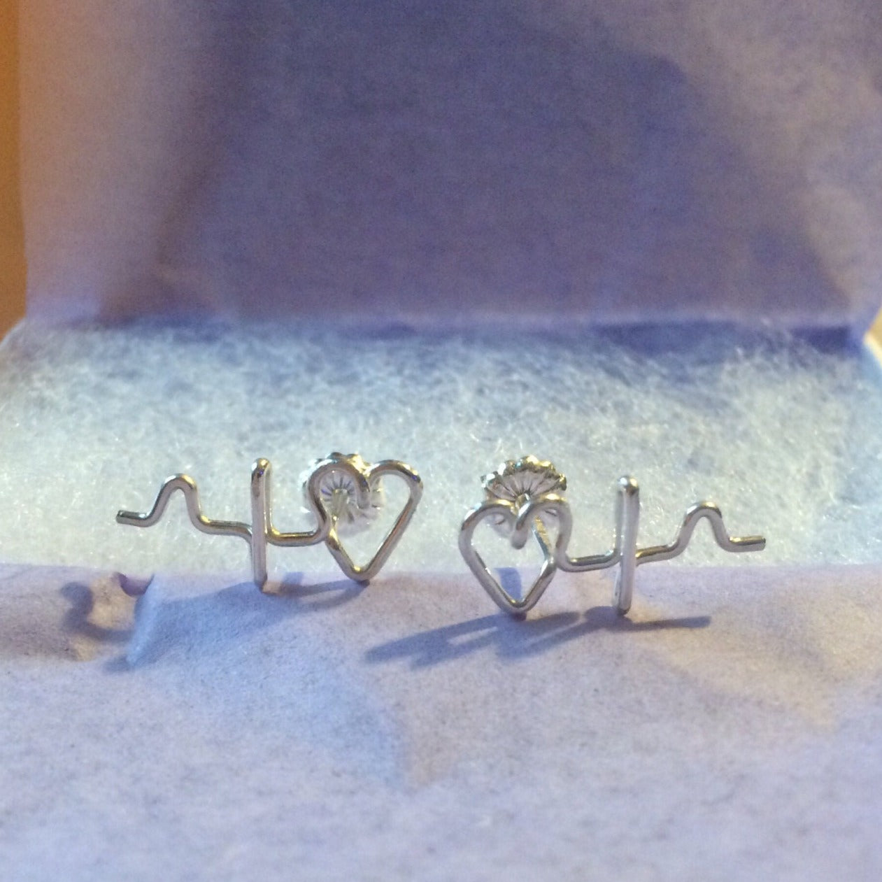 Heartbeat Stud Earrings