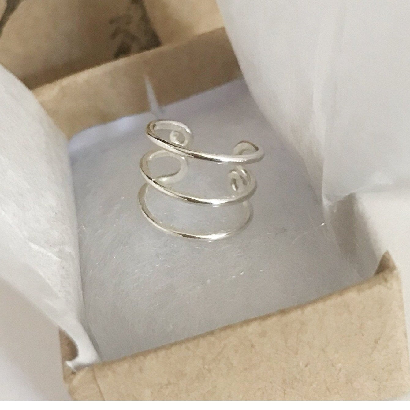 Thick Triple Hoop Ear Cuff