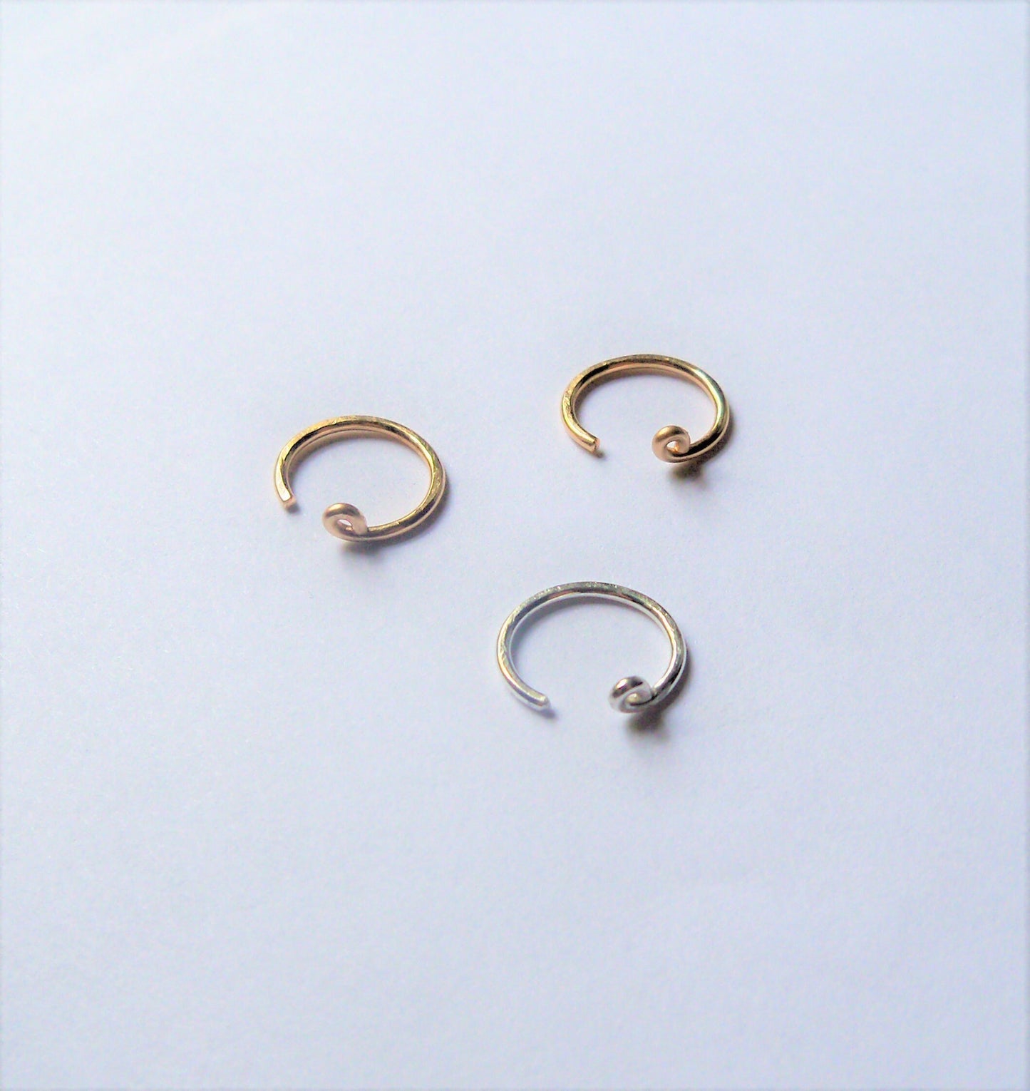 Single Hoop Conch Ear Cuff 14k Gold Filled or Sterling Silver