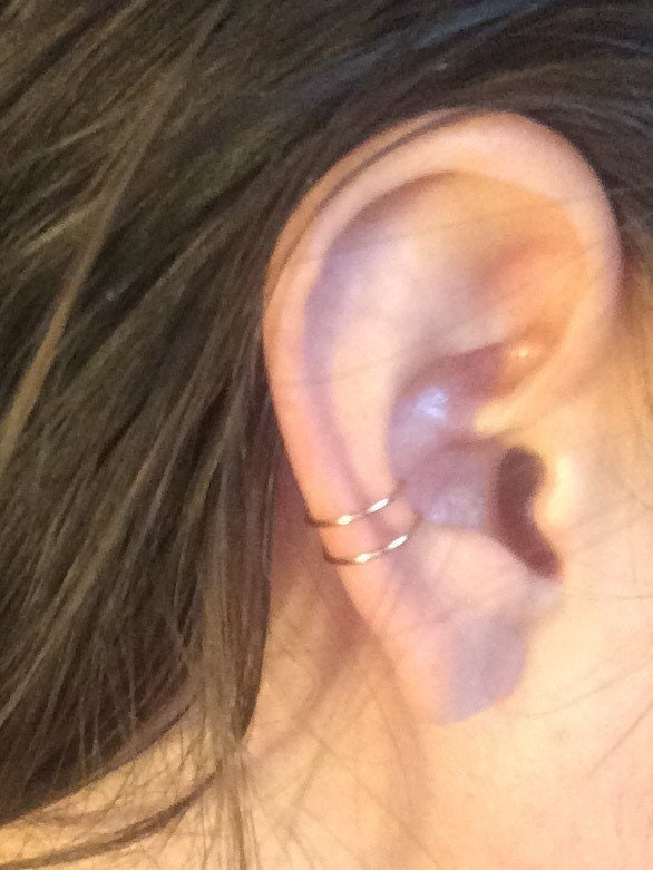 Double Hoop Conch Ear Cuff