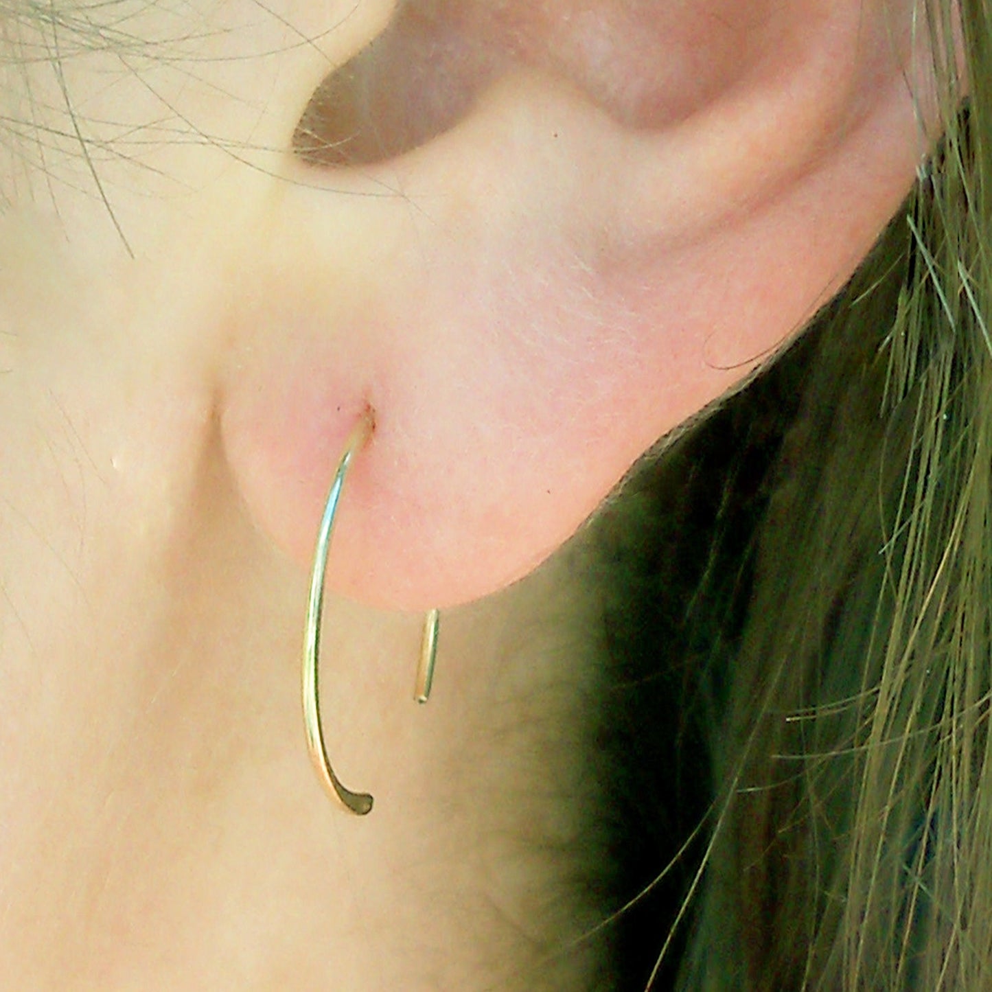 Open Hoop Earrings 14k Gold Filled