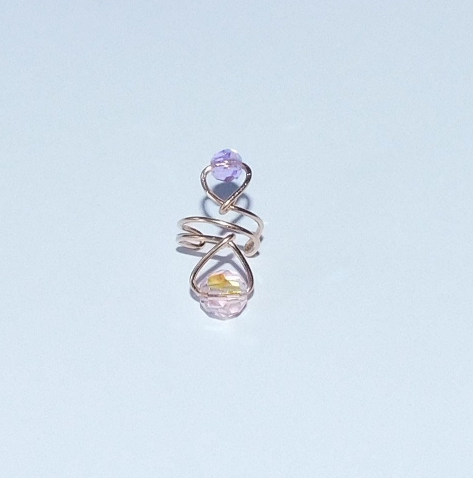 Swarovski Crystal Wire Wrapped Ear Cuff