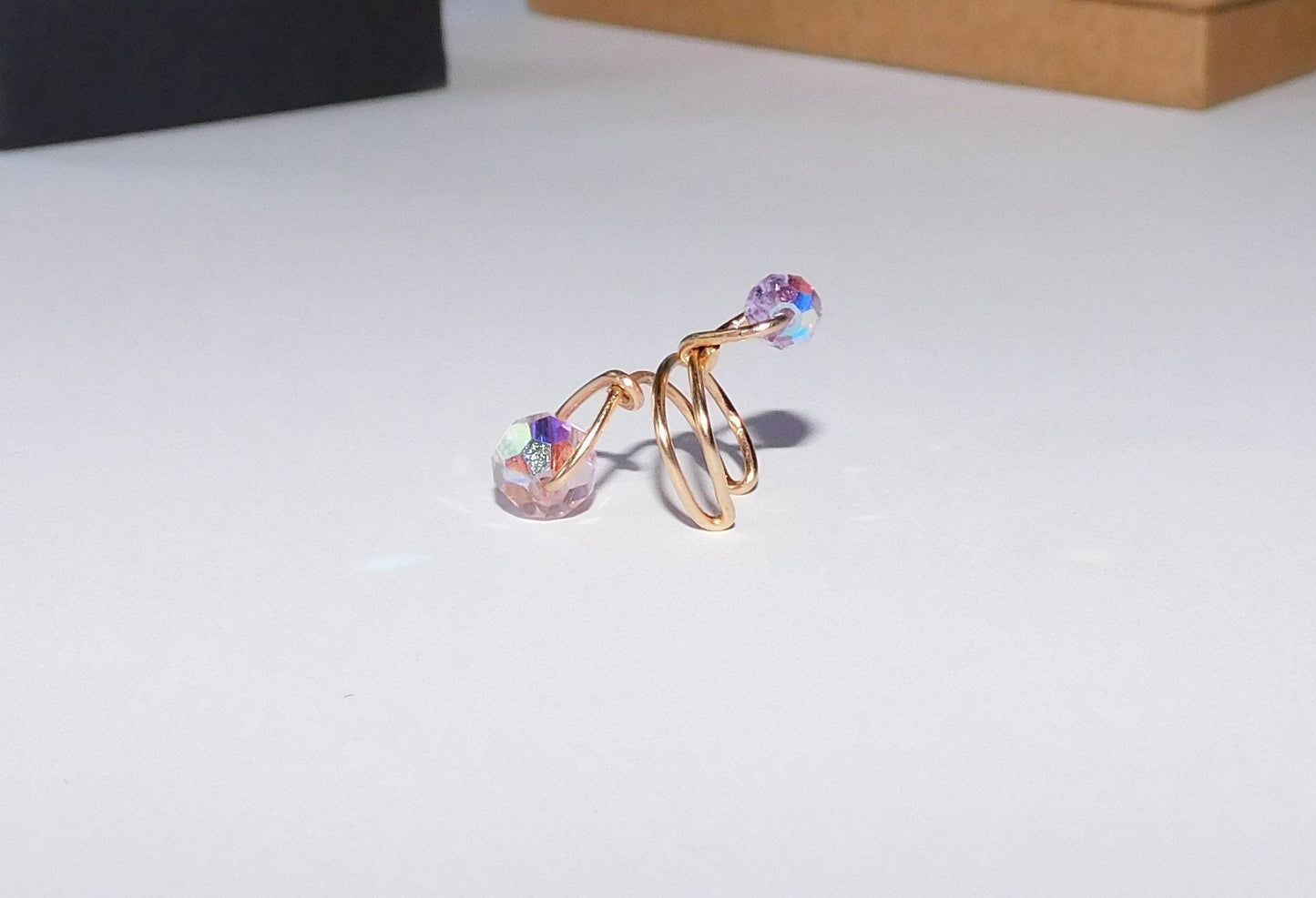 Swarovski Crystal Wire Wrapped Ear Cuff