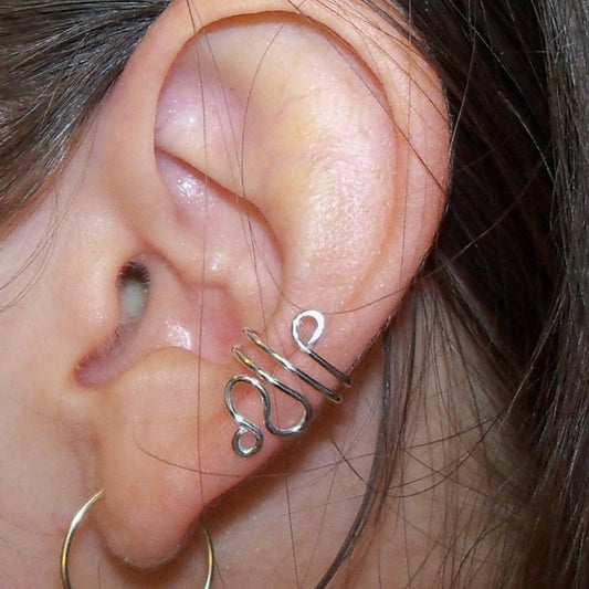 Snake Sterling Silver Ear Cuff