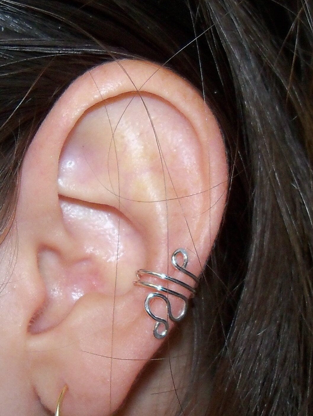 Snake Sterling Silver Ear Cuff